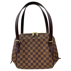 Bolsa de Ombro Louis Vuitton Belem MM Damier Marrom