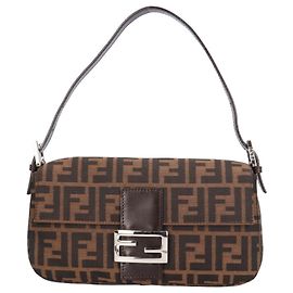 Fendi Mamma Bucket Zucca Handbag Brown