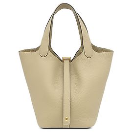 Hermès Beige Clemence Picotin Lock 18 Beige