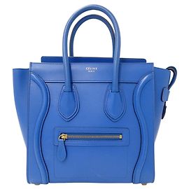 Céline Celine Handtasche aus blauem Leder Blau