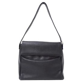 Sac à épaule Loewe en cuir noir Noir