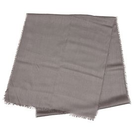 Loewe Purple Wool Silk Stole Purple