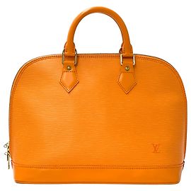 Sac à main Louis Vuitton Alma Mandarin Epi Leather Gris