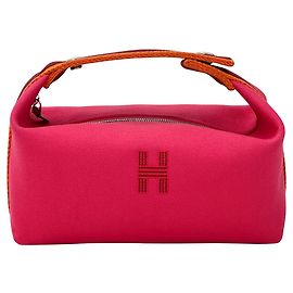 Hermès Hermes Pink Toile Officier Handtasche Pink