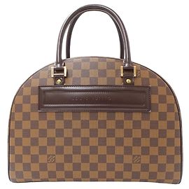 Borsa Mini Boston Louis Vuitton Damier Canvas Nolita Brown Marrone