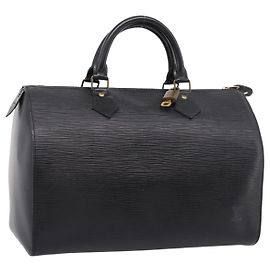 Louis Vuitton Speedy Epi Leather 30 Black