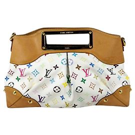 Bolsa Louis Vuitton Monogram Multicolore Judy MM Branco Multicor