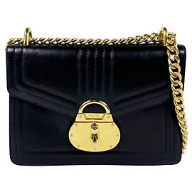 Borsa a tracolla Prada in pelle nera Nero