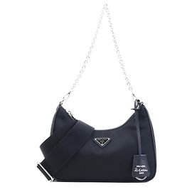 Borsa a tracolla Prada Re-Edition 2005 in nylon Nero