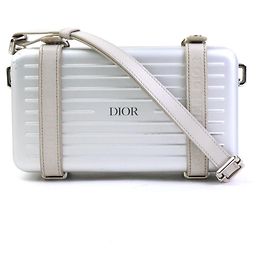 Borsa a tracolla Christian Dior Dior x RIMOWA Argento Grigio