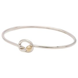 Autre Marque Brazalete Rígido Tiffany Love Knot Plata Dorado