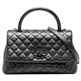 Bolsa Chanel Matelassé 29 em Gray Gunmetal Marrom Metálico