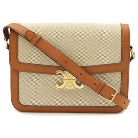 Céline Celine Triomphe Classic Pochette Schultertasche Braun