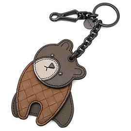 Chaveiro Urso Intrecciato Bottega Veneta Marrom