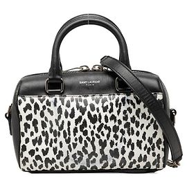 Yves Saint Laurent Borsa 2way Baby Duffle in pelle Saint Laurent Nero