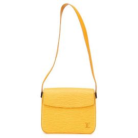 Sac à épaule Louis Vuitton Epi Jaune