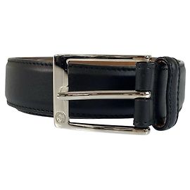 Gucci Black Leather Belt Black