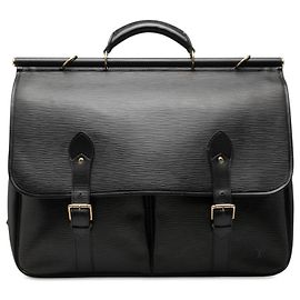 Louis Vuitton Epi Sac Chasse Boston Bag Preto
