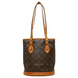 Bolsa de Ombro Louis Vuitton Monogram Bucket PM Marrom