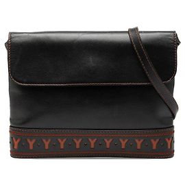 Yves Saint Laurent Bolsa de Ombro em Couro Y Cut Saint Laurent Preto