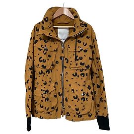 KENZO Leopard-Militaryjacke Braun