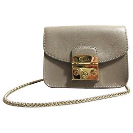 Borsa a tracolla Furla Metropolis Chain Marrone