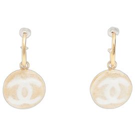 Chanel Brincos Gold Coco Mark 0a3A Dourado