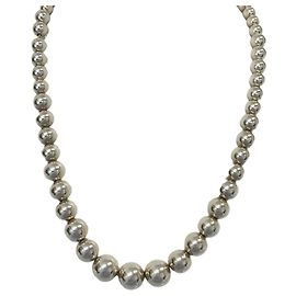 Autre Marque Collana Tiffany & Co. Graduated Silver Ball Argento