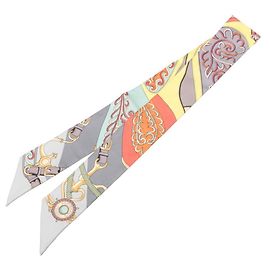 Hermès Hermes Twilly Equestrian Motif Scarf Multiple colors