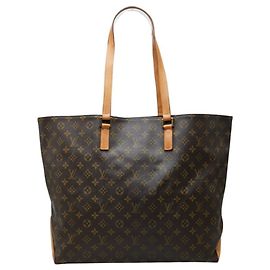Borsa a tracolla Louis Vuitton Monogram Cabas Alto Marrone