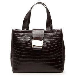 Bolsa Salvatore Ferragamo Vara Castanho escuro