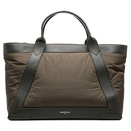 Balenciaga Navy Cabas M Shopper Grün Khaki