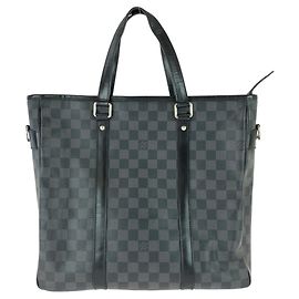 Louis Vuitton Damier Graphite Tadao PM Business Tote Preto