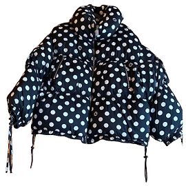 Giacca in Piumino Dolce & Gabbana Polka Dot Nero Bianco Nero Bianco
