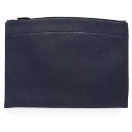 Hermès Bolso de mano Hermes Bazaar Clutch Bag Azul marino