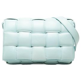 Borsa a tracolla Bottega Veneta Maxi Intrecciato Cassette Blu