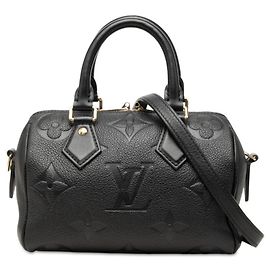 Bolsa Louis Vuitton Monogram Empreinte Speedy Bandoulière 20 Preto