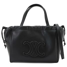 Céline Celine Small Cabas Drawstring Handtasche Schwarz