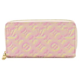 Louis Vuitton Monogram Empreinte Long Wallet Pink