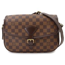 Bolsa de ombro personalizada Louis Vuitton Damier Sologne Damier ebene
