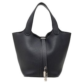 Hermès Sac à main Hermes Picotin Lock PM Bleu Marine