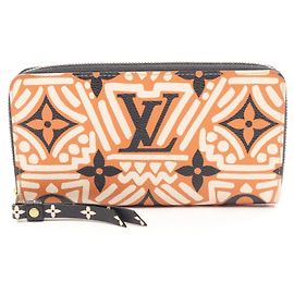 Louis Vuitton LV Crafty Zippy Long Wallet Multiple colors Orange