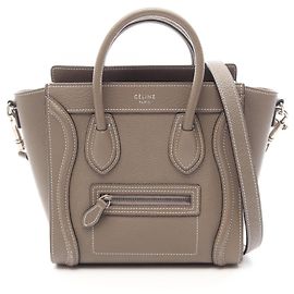 Céline Borsa a mano Celine Luggage Nano Shopper Marrone