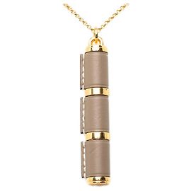 Hermès Collier Hermes Charnière GM Doré Taupe