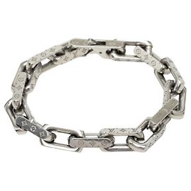 Louis Vuitton Collier Chain Monogram Bracelet Argento