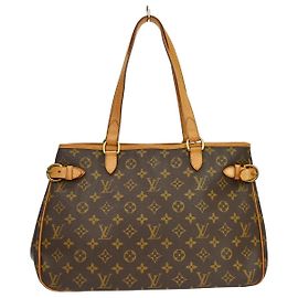 Louis Vuitton Batignolles Monogram Canvas Horizontal Castaño