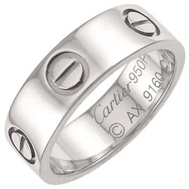 Cartier Love Band Ring in Platinum Other