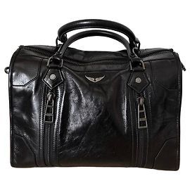Zadig & Voltaire Bolsa Sunny em couro preto Preto
