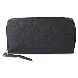 Portafoglio Zippy Louis Vuitton Monogram Empreinte Nero