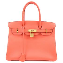 Hermès Hermes Birkin Pink Epsom con Gold Hardware 30 Rosa